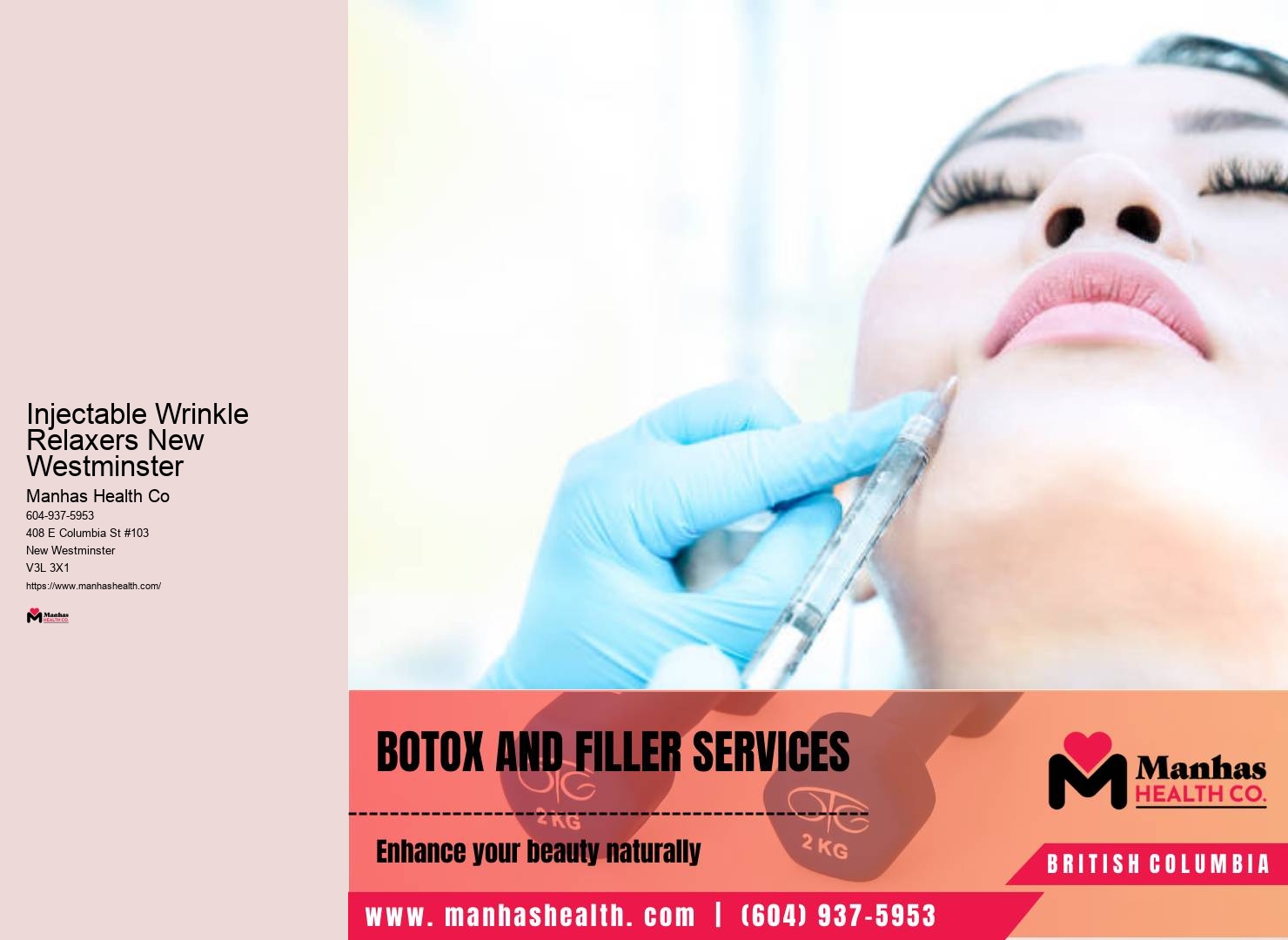 Rejuvenating Facial Injections New Westminster