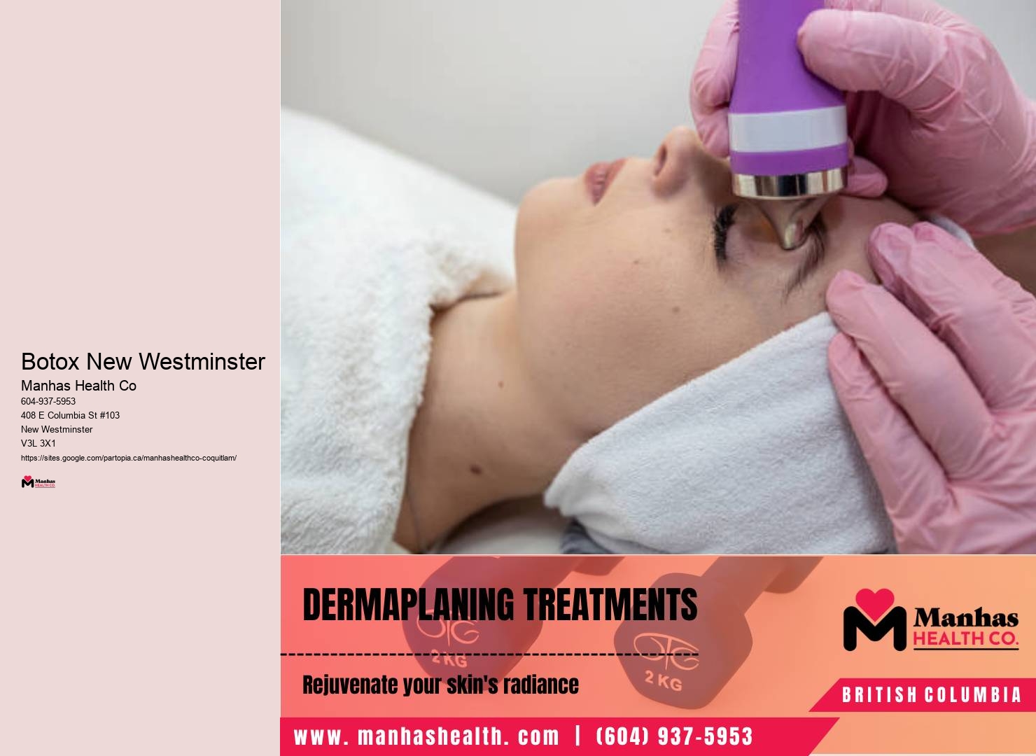 Beauty care treatments New Westminster