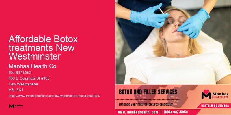 Affordable Botox treatments New Westminster Botox therapy deals