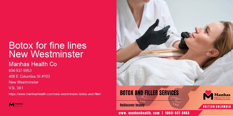 Anti-wrinkle Botox Botox for fine lines New Westminster