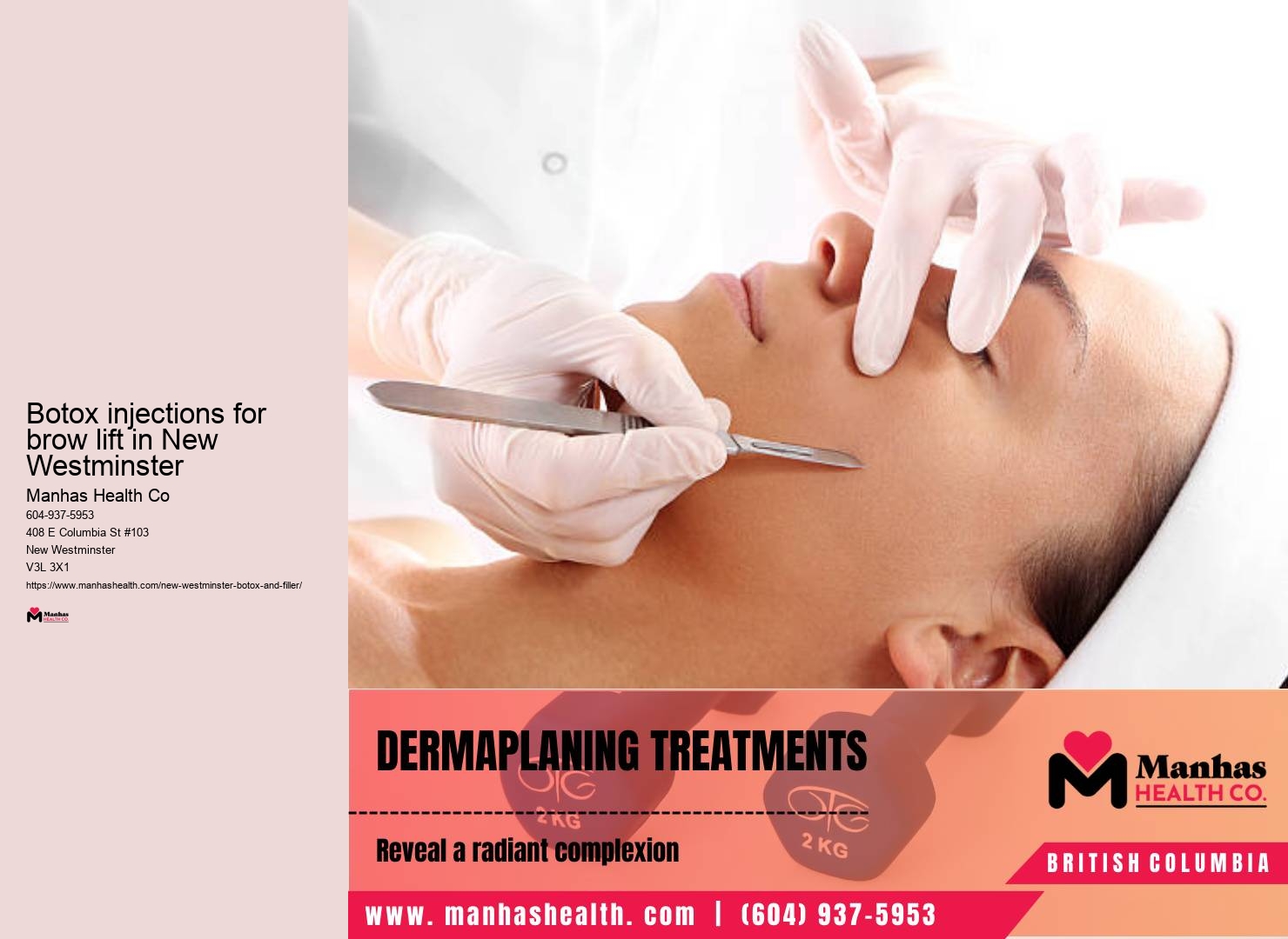 Facial aesthetics clinic in New Westminster