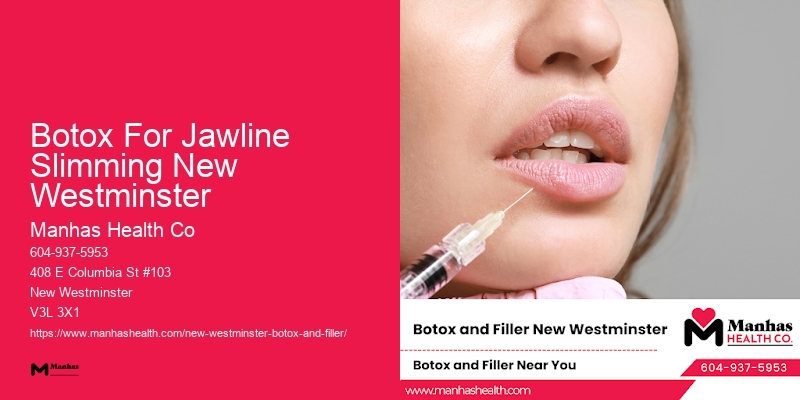 Botox for a smoother jawline Botox For Jawline Slimming New Westminster
