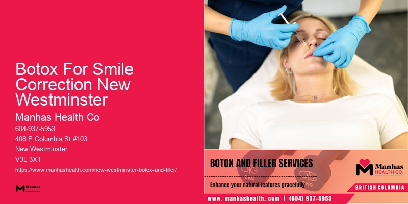 Botox procedure Botox For Smile Correction New Westminster
