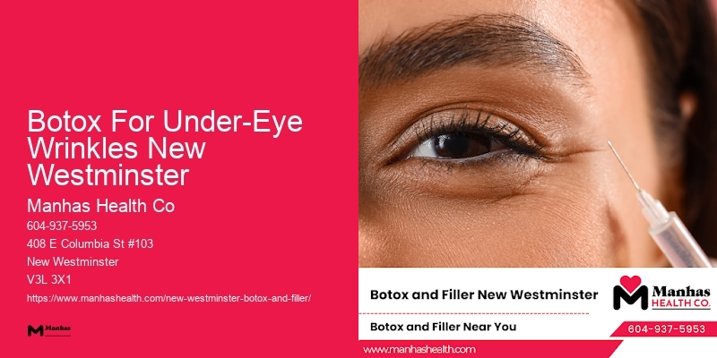Botox for jawline Botox For Under-Eye Wrinkles New Westminster