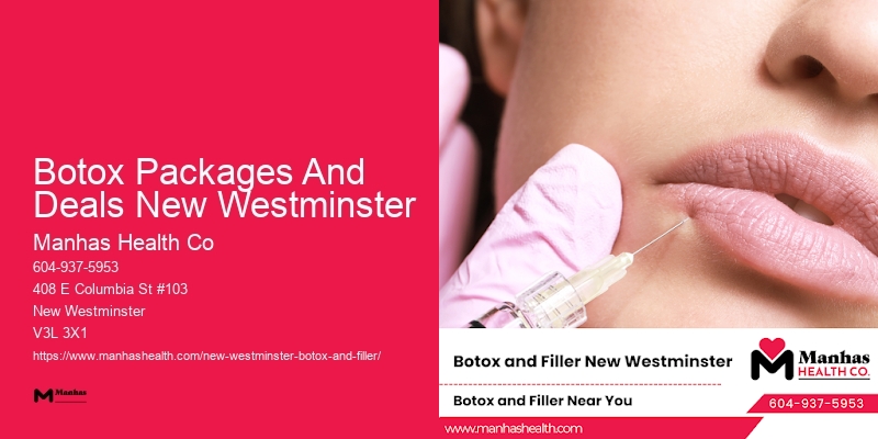 Botox treatment consultation Botox Packages And Deals New Westminster