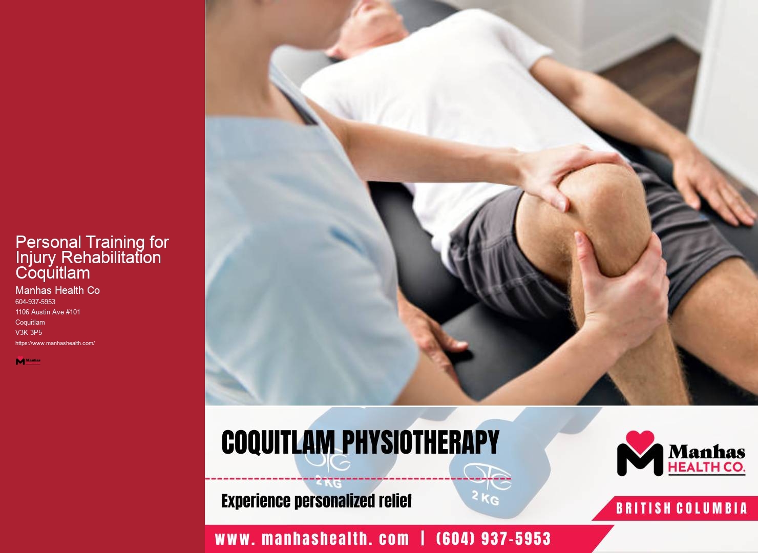 Fitness Bootcamp Personal Training for Injury Rehabilitation Coquitlam