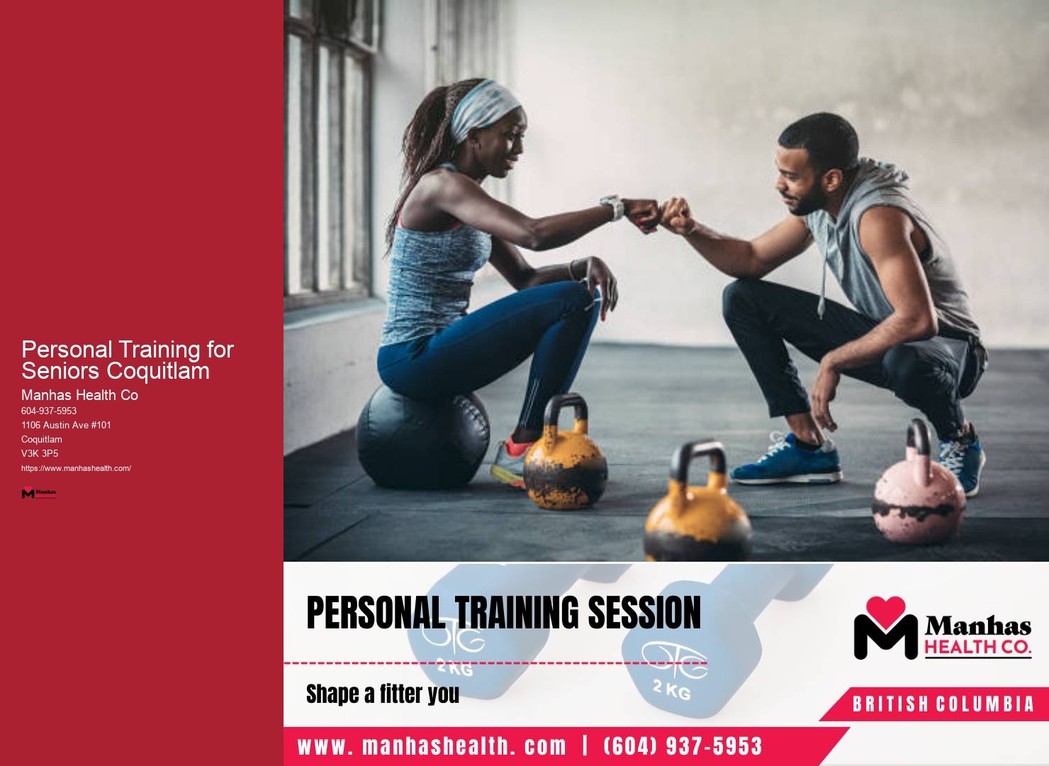 Personal Training for Seniors Coquitlam Lifestyle Fitness Coach
