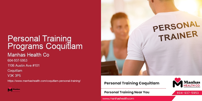 Personal Fitness Plans Personal Training Programs Coquitlam