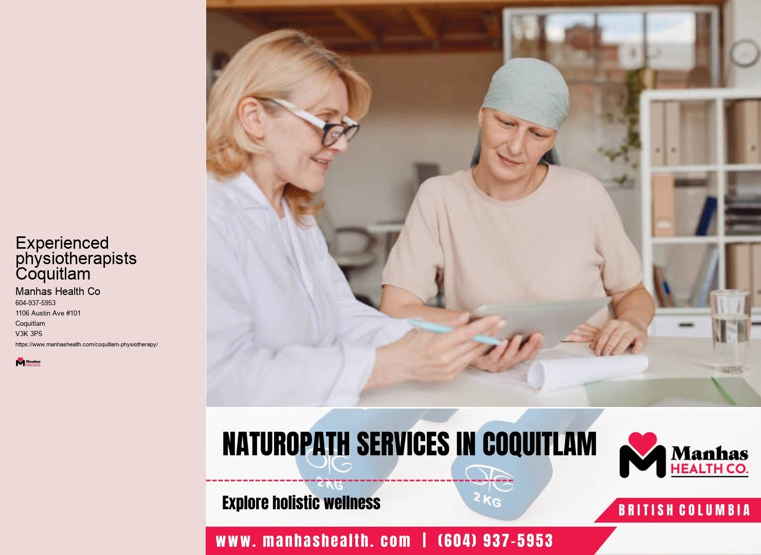Top-rated Experienced physiotherapists Coquitlam physiotherapy clinics
