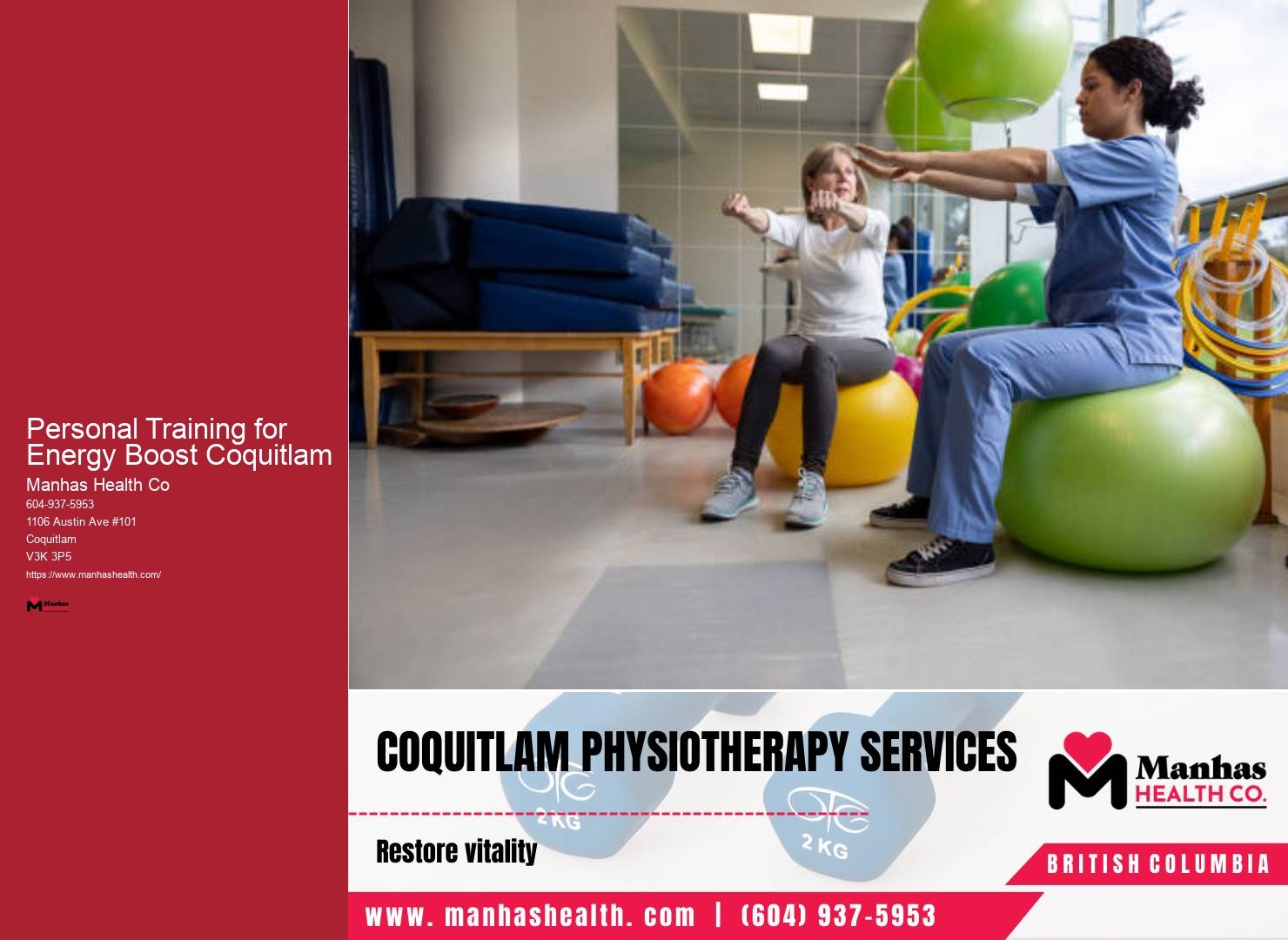 Personal Training for Energy Boost Coquitlam fitness training for core stability