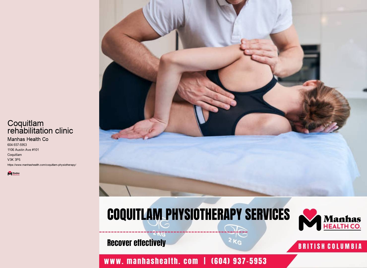 Convenient Physiotherapy Covered by OHIP near Coquitlam