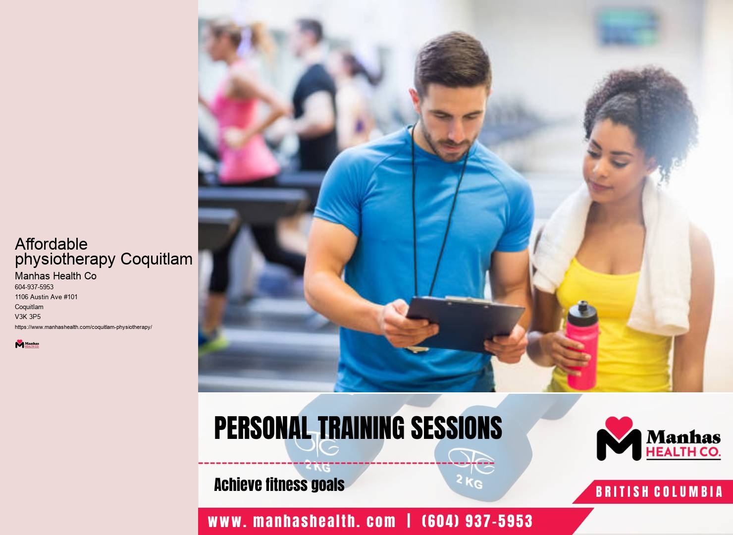 Physiotherapy assessment Affordable physiotherapy Coquitlam