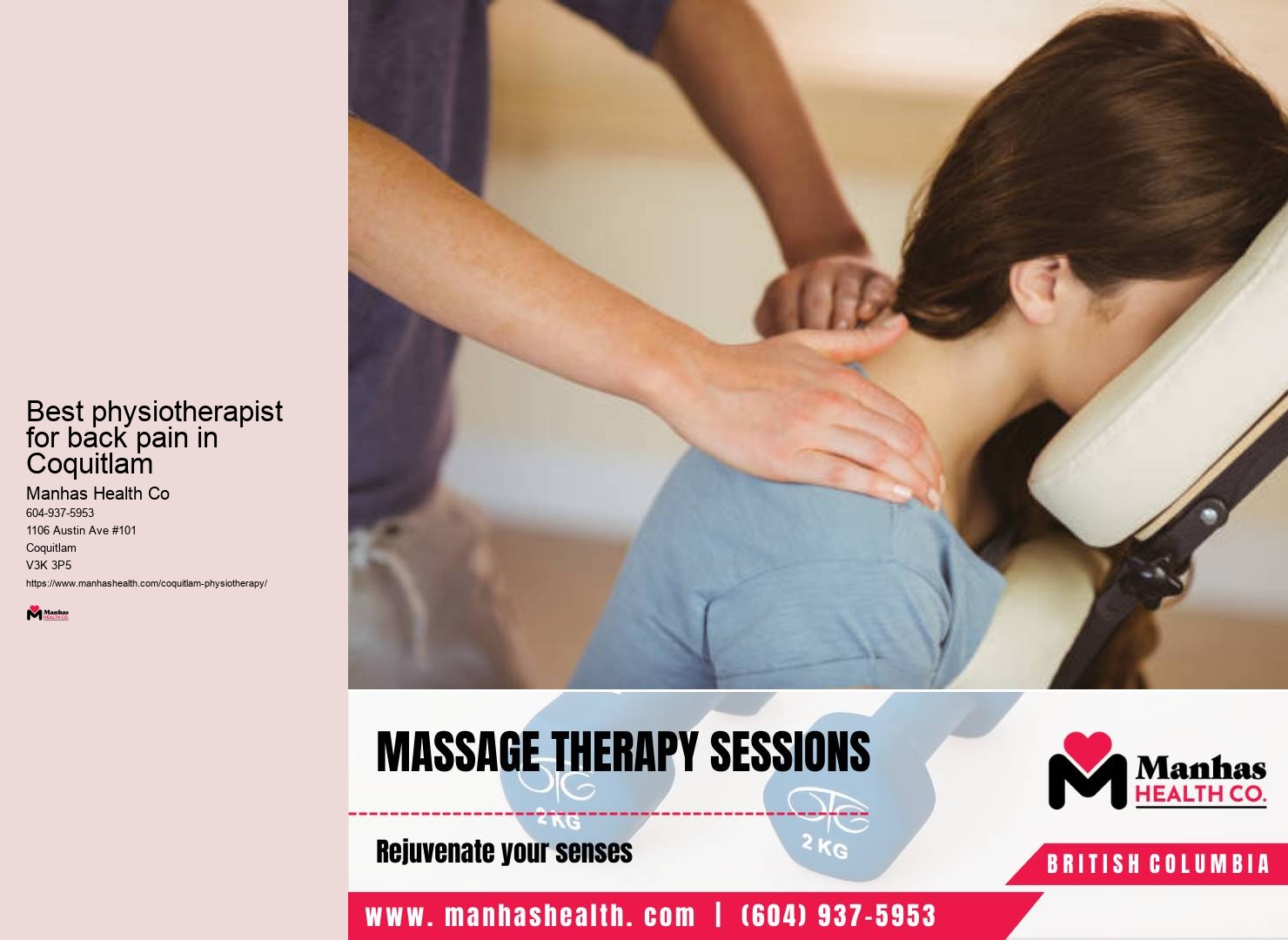 Physiotherapy modalities Best physiotherapist for back pain in Coquitlam