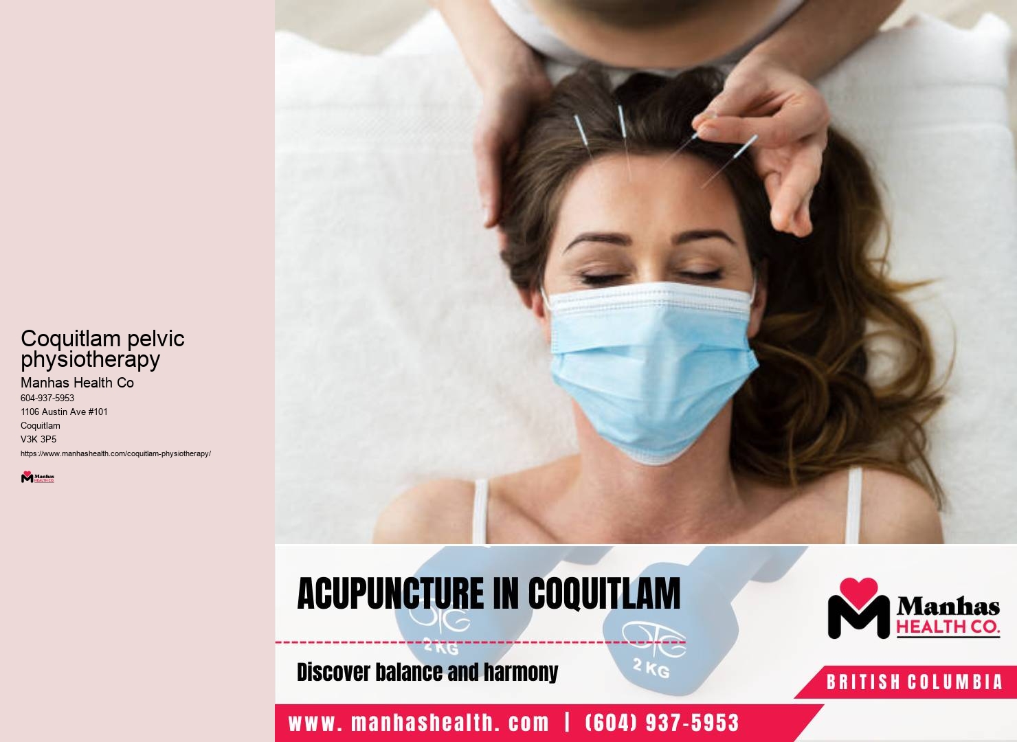 TMJ treatment Coquitlam pelvic physiotherapy