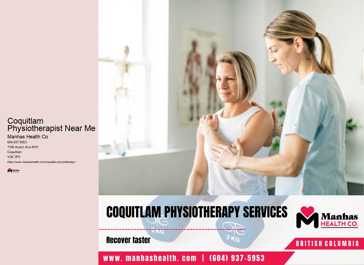 Rehabilitation exercises Coquitlam Physiotherapist Near Me