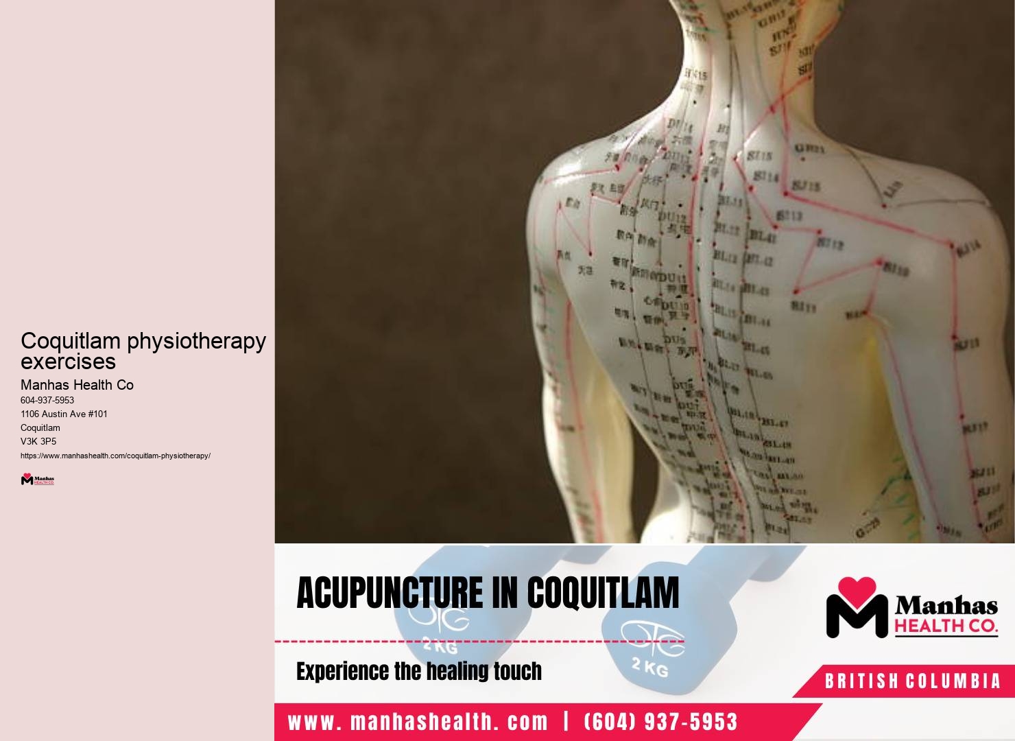 Posture correction Coquitlam physiotherapy exercises