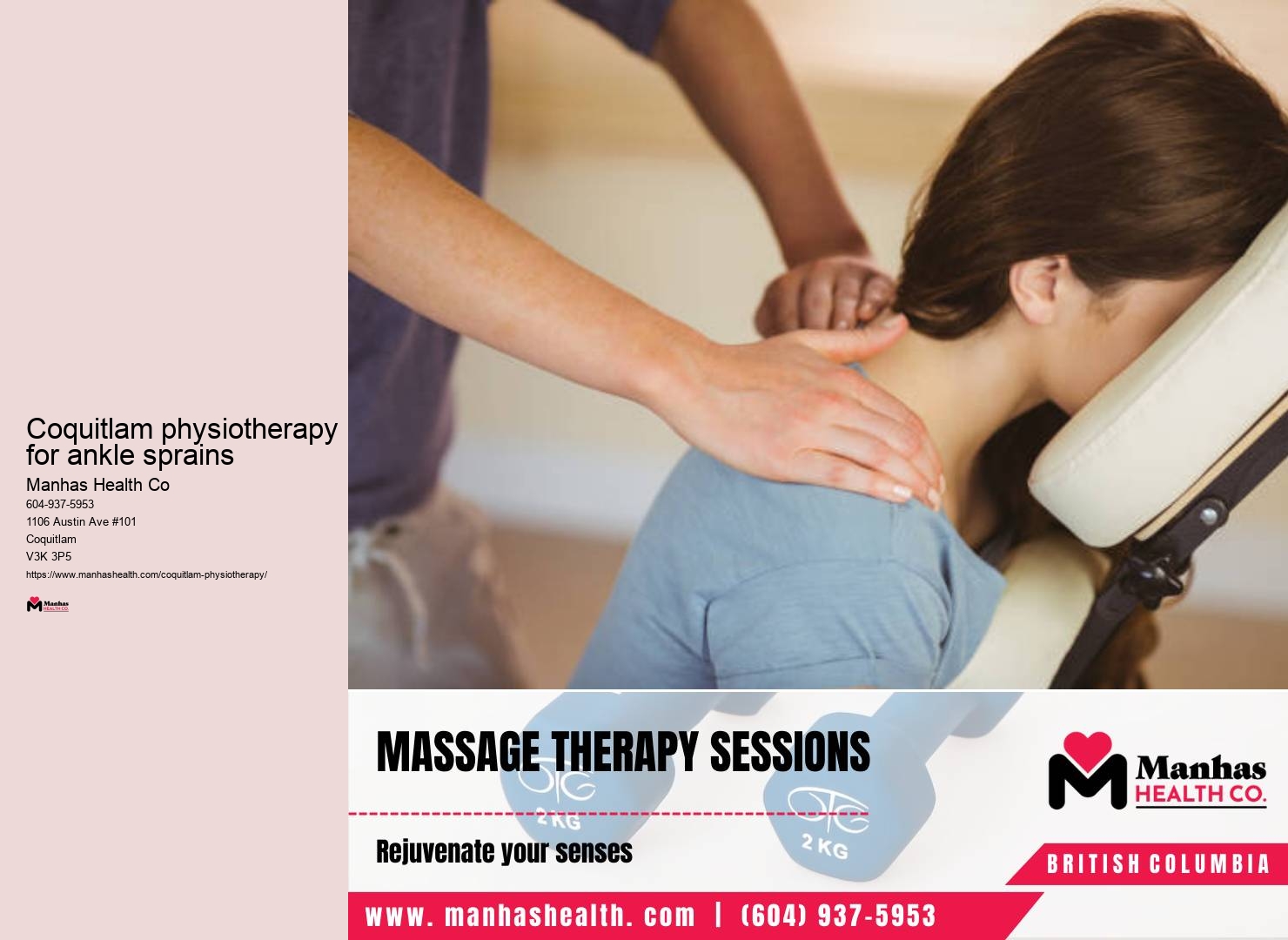 Affordable physiotherapy options Coquitlam physiotherapy for ankle sprains