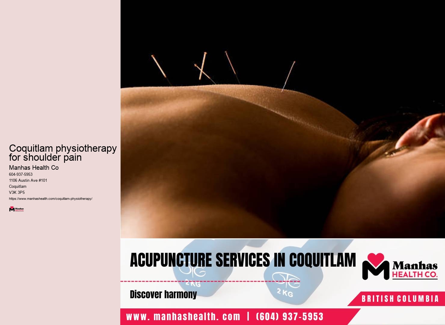 Vestibular rehabilitation specialist Coquitlam physiotherapy for shoulder pain