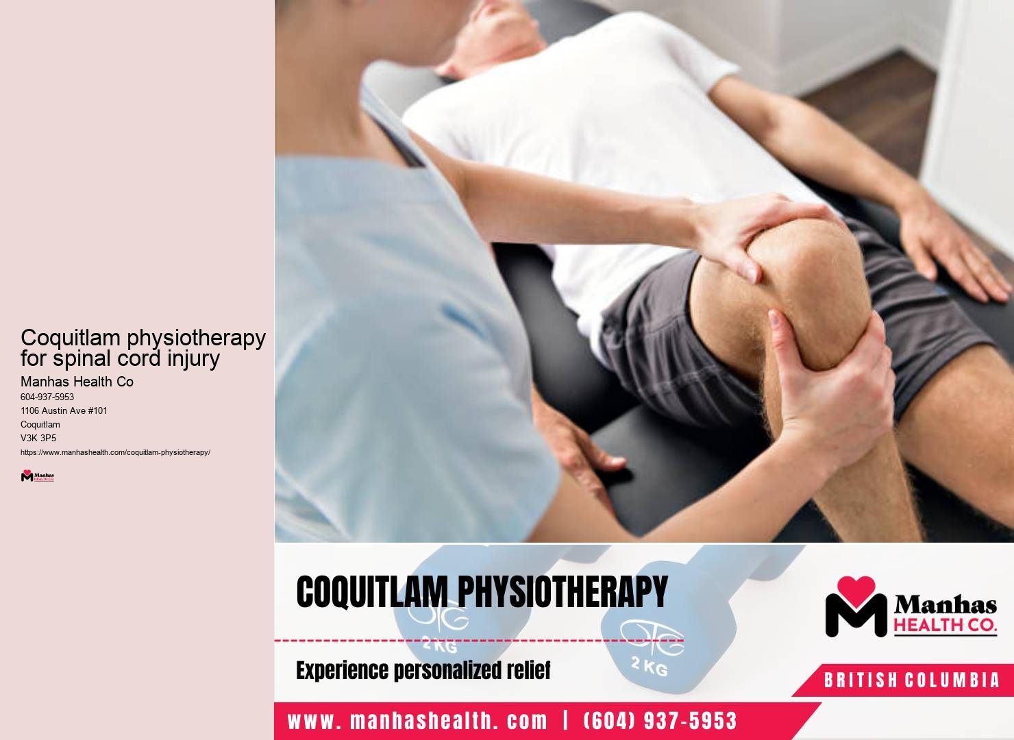 Physiotherapy for knee pain near me Coquitlam physiotherapy for spinal cord injury