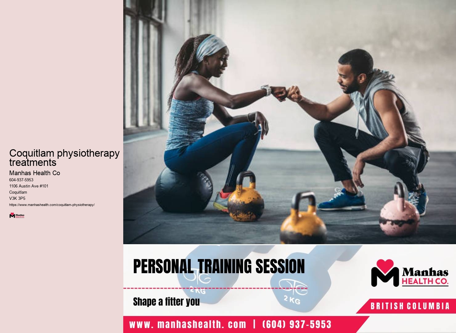 Home physiotherapy sessions Coquitlam physiotherapy treatments