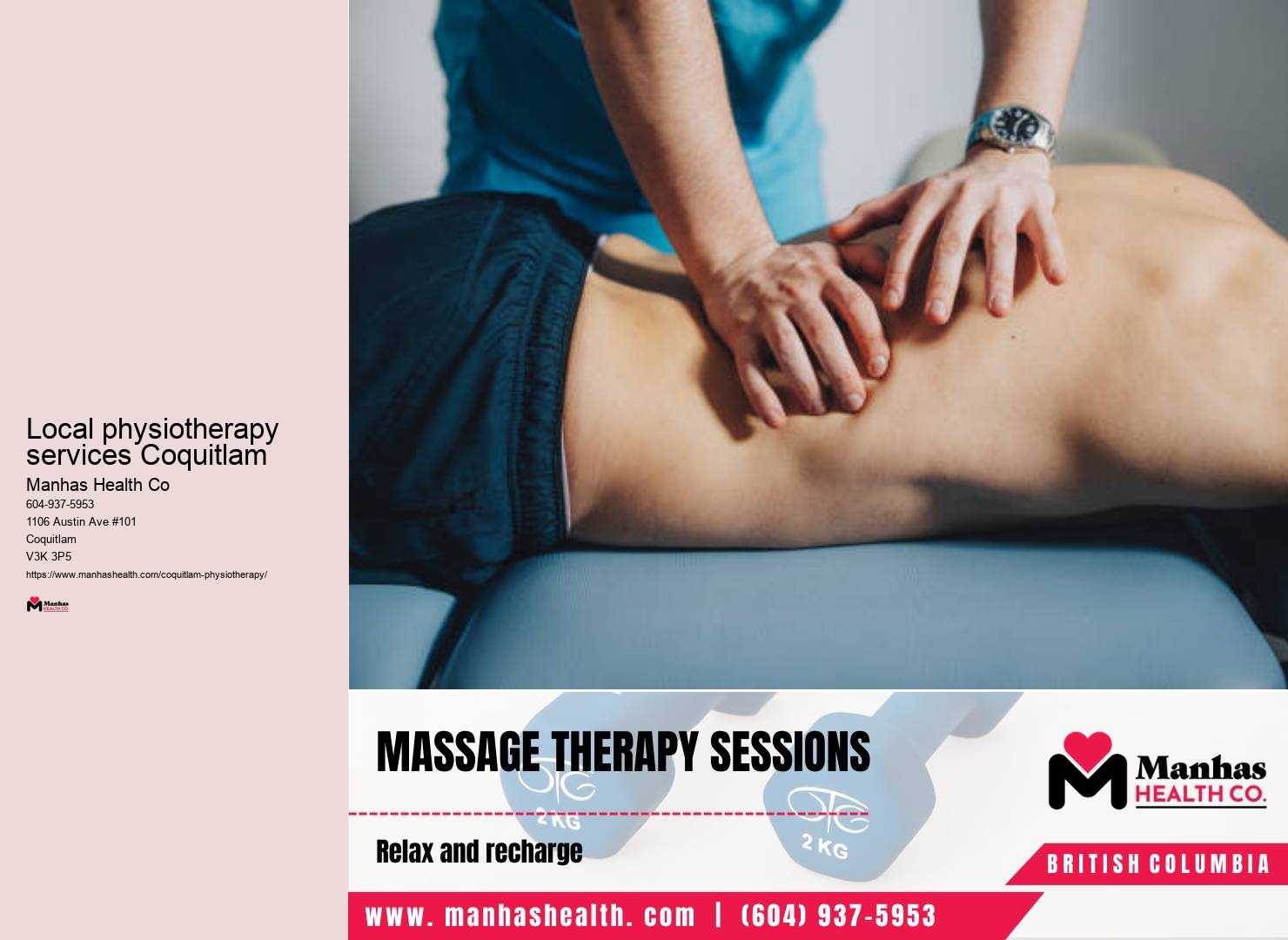 TMJ physiotherapy treatment Local physiotherapy services Coquitlam