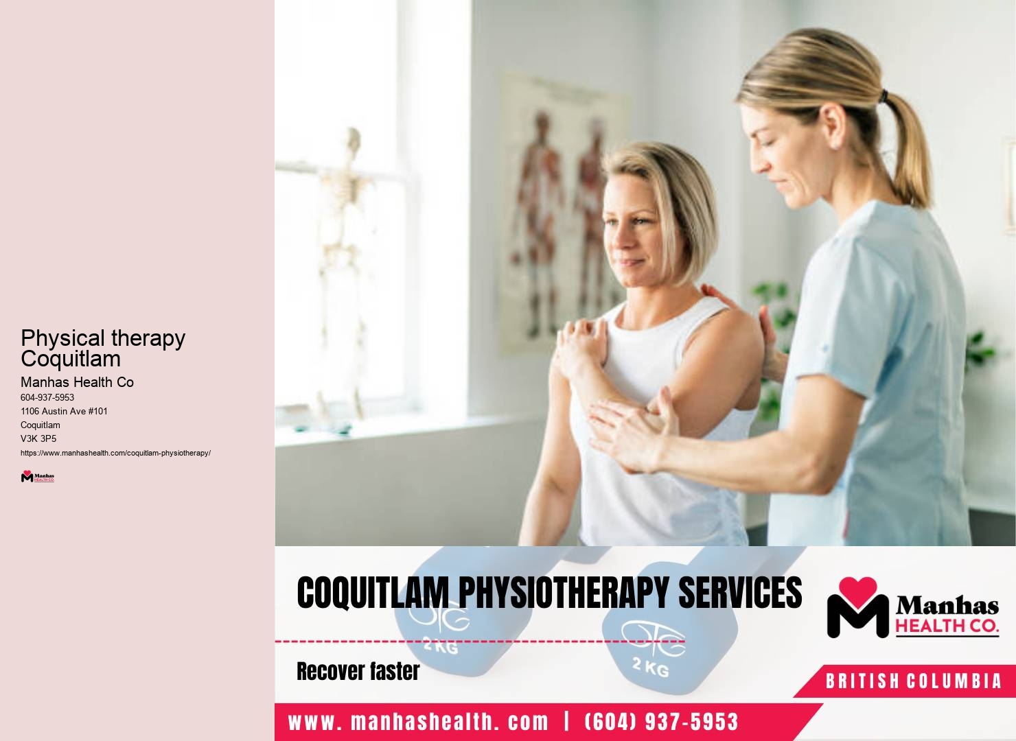 Home-based physiotherapy Physical therapy Coquitlam