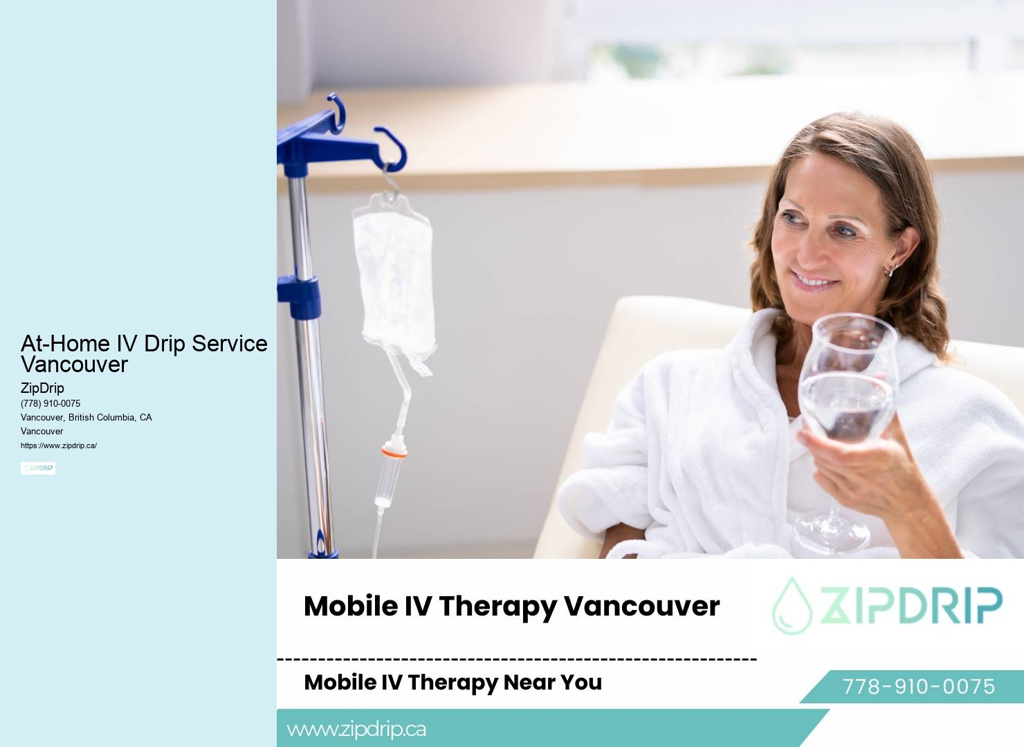At-Home IV Drip Service Vancouver mobile IV therapy for athletes