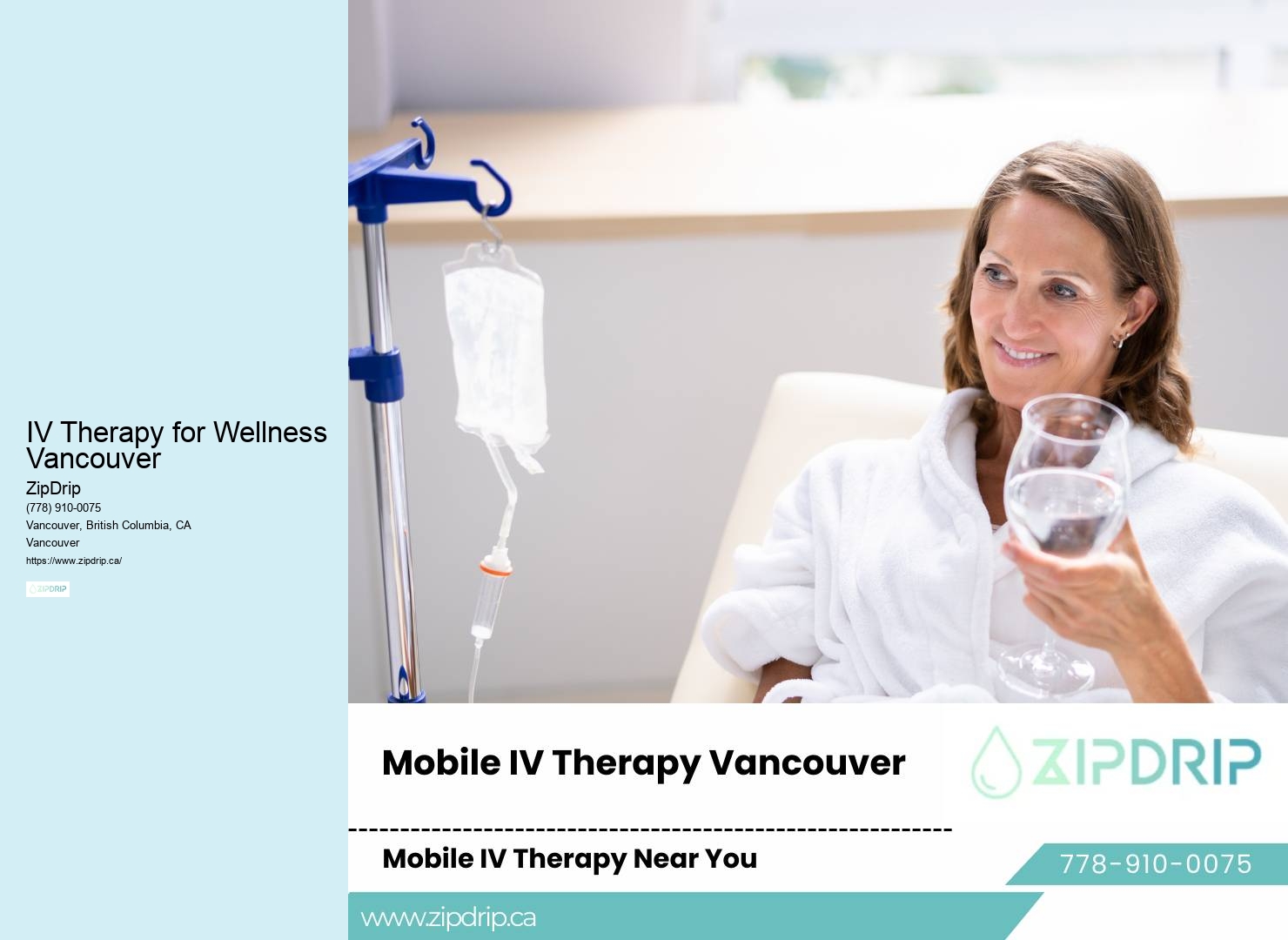 Mobile IV Health Boost IV Therapy for Wellness Vancouver