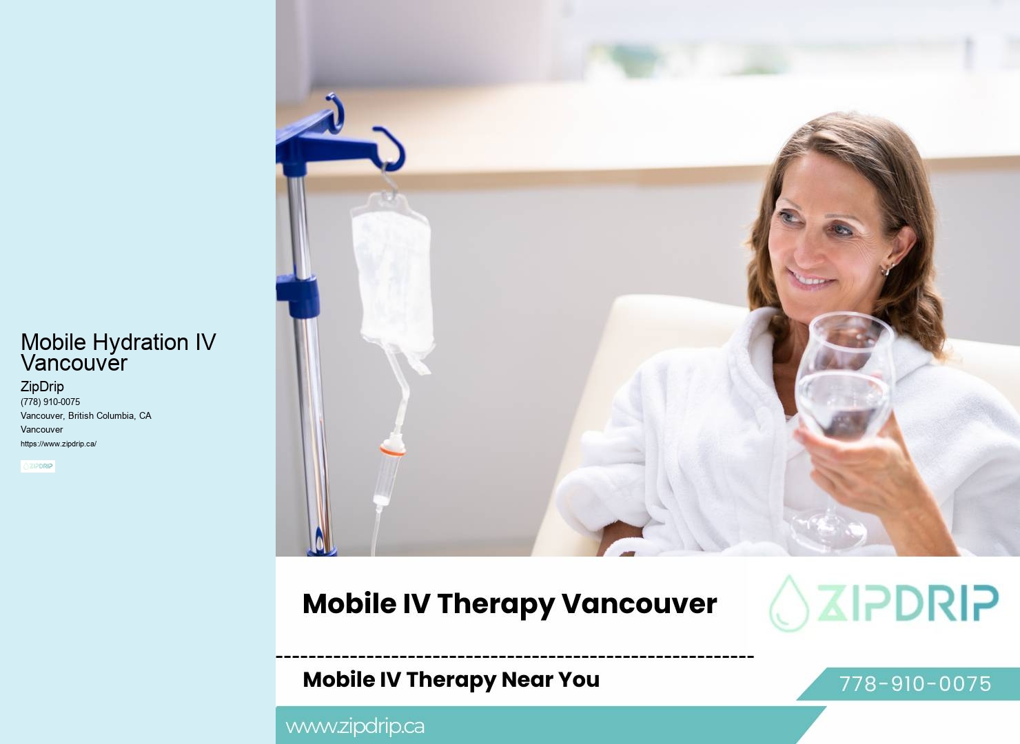 Mobile IV therapy for executive wellness Mobile Hydration IV Vancouver