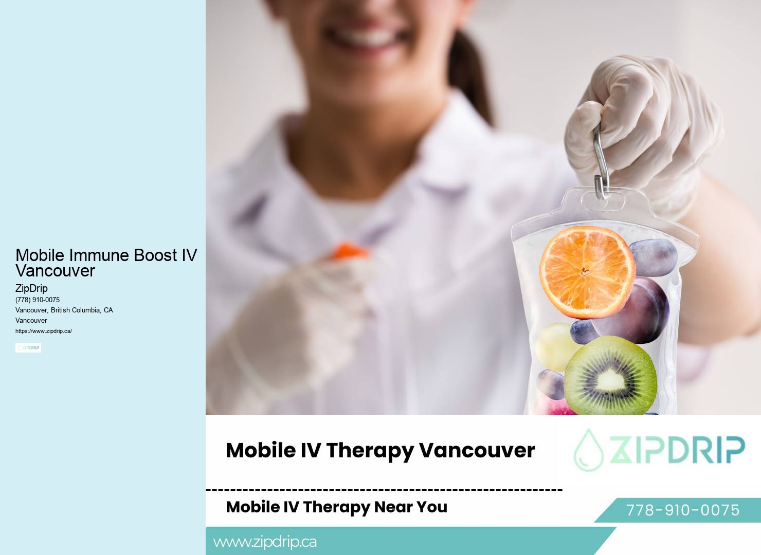 Mobile Immune Boost IV Vancouver mobile IV therapy for athletes’ performance