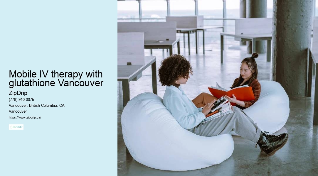 Pain Relief IV Therapy Mobile IV therapy with glutathione Vancouver
