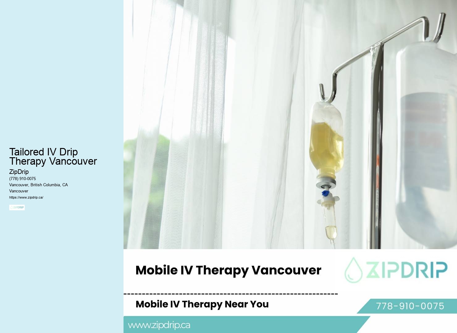 Hangover IV Therapy Tailored IV Drip Therapy Vancouver
