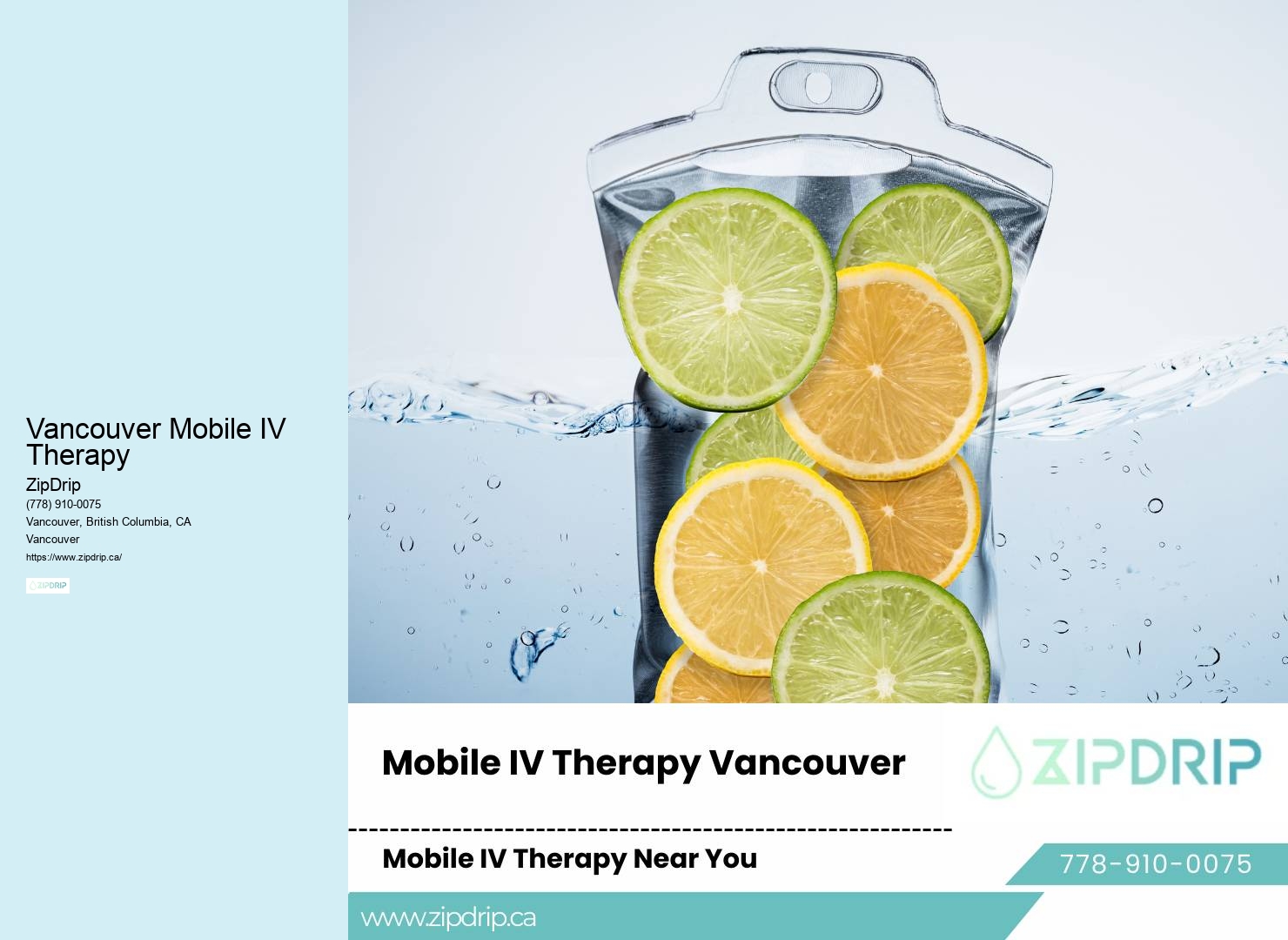 IV Drip for Immunity Vancouver Mobile IV Therapy