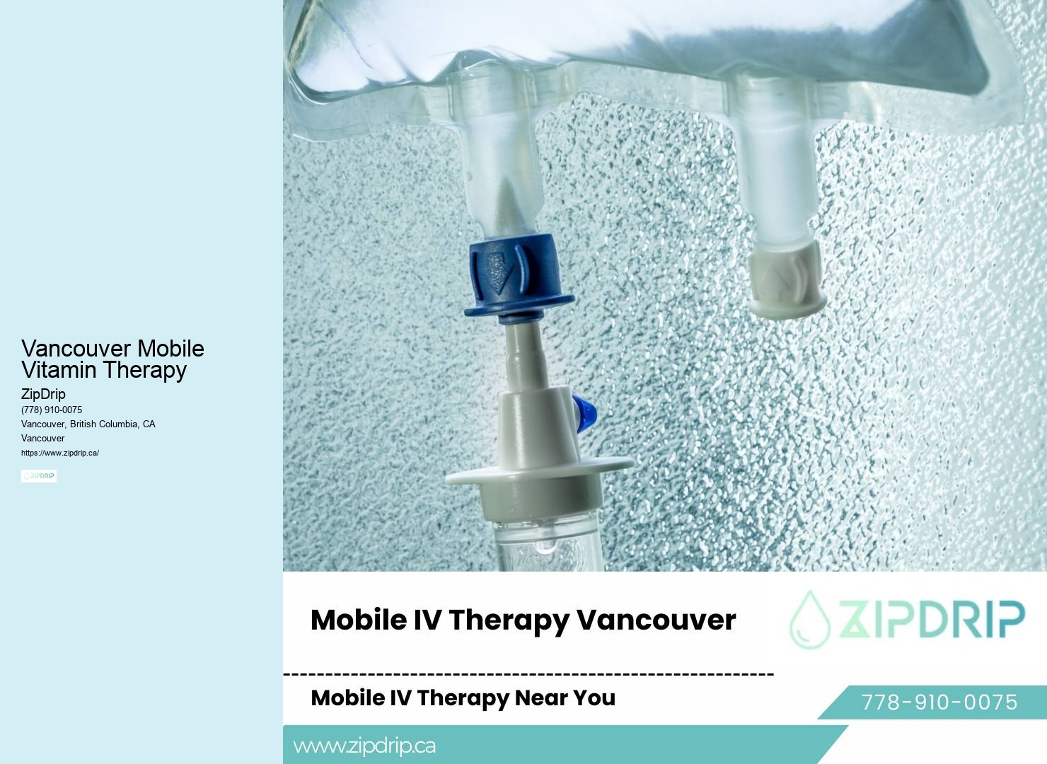 Vancouver Mobile Vitamin Therapy On-Demand IV Wellness Services