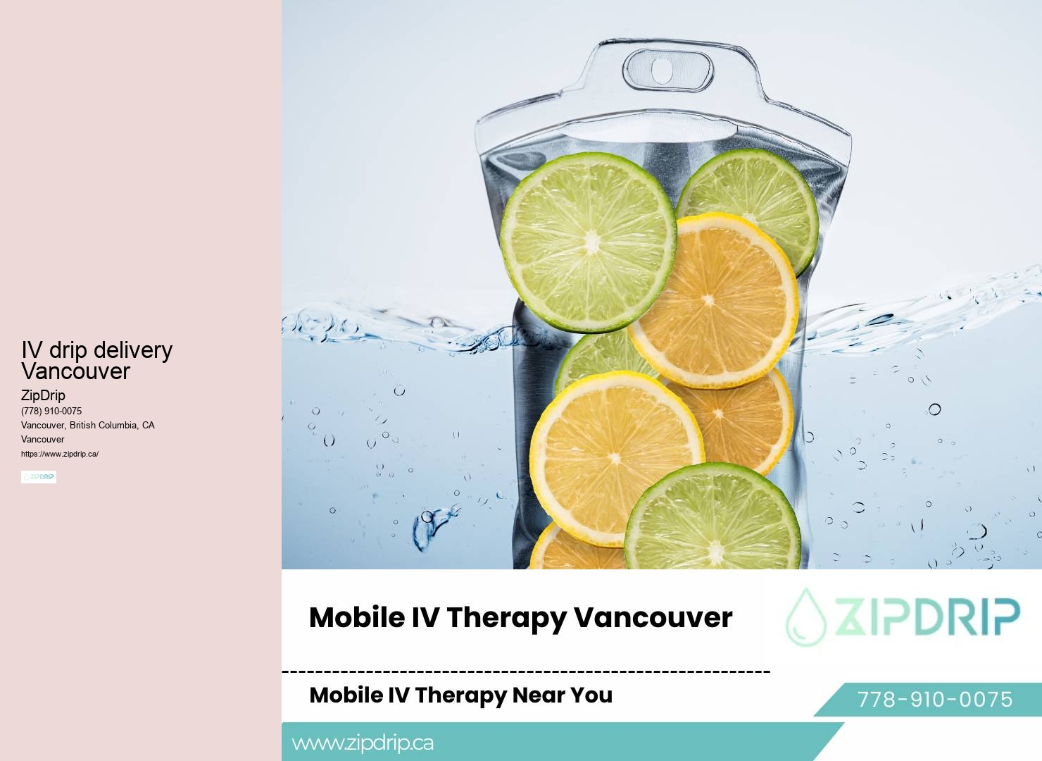 IV therapy for immune system boost Vancouver