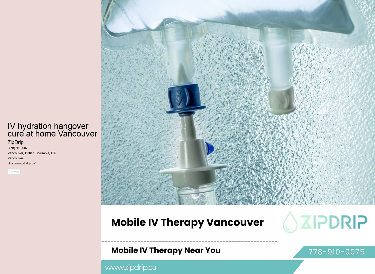 Mobile IV infusion for better concentration in Vancouver