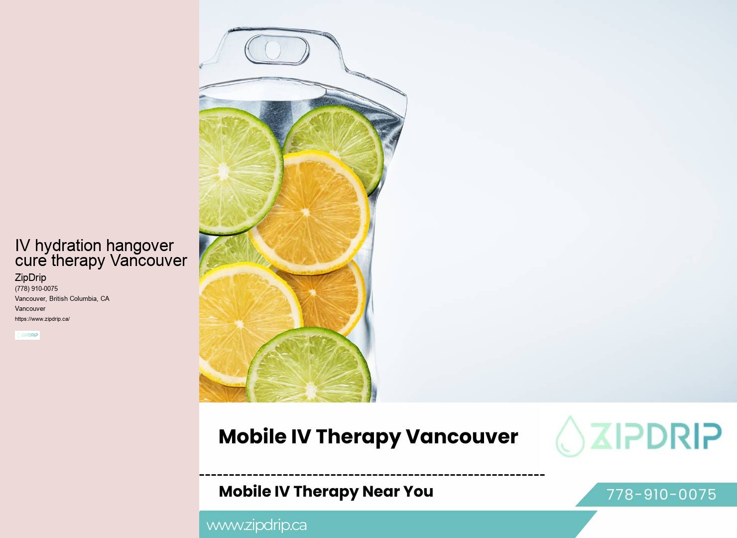 Vancouver at-home IV hydration