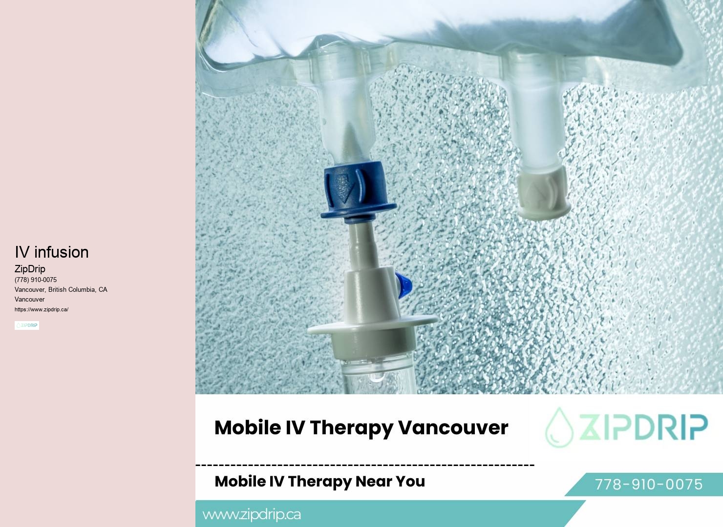 IV therapy for dehydration