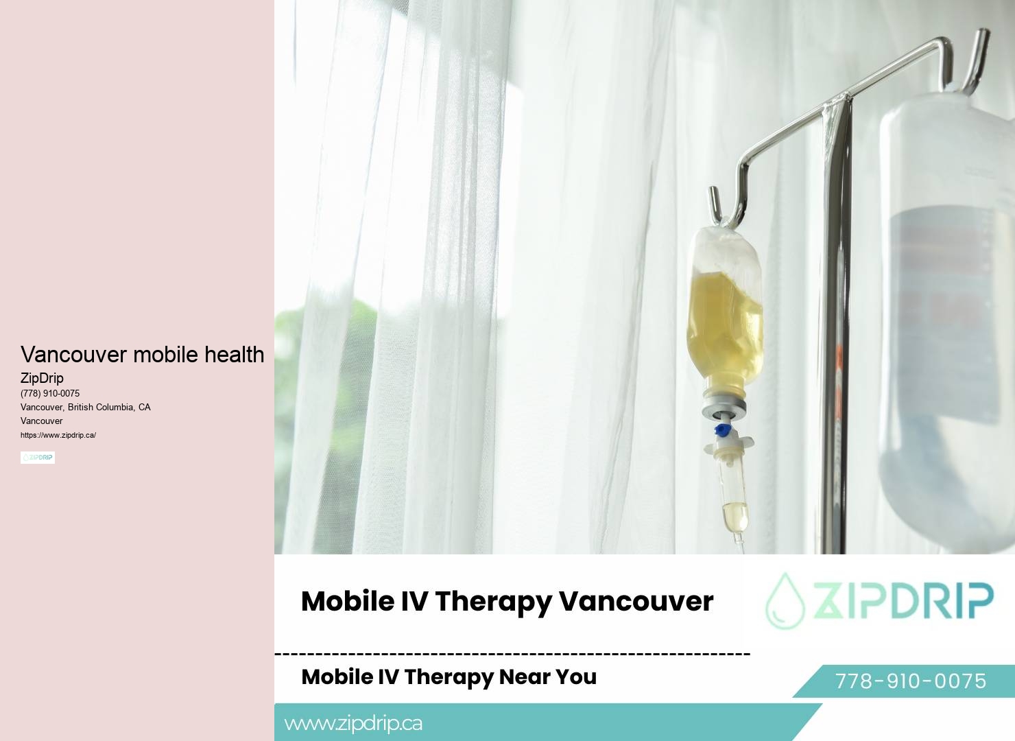 Mobile vitamin infusion Vancouver