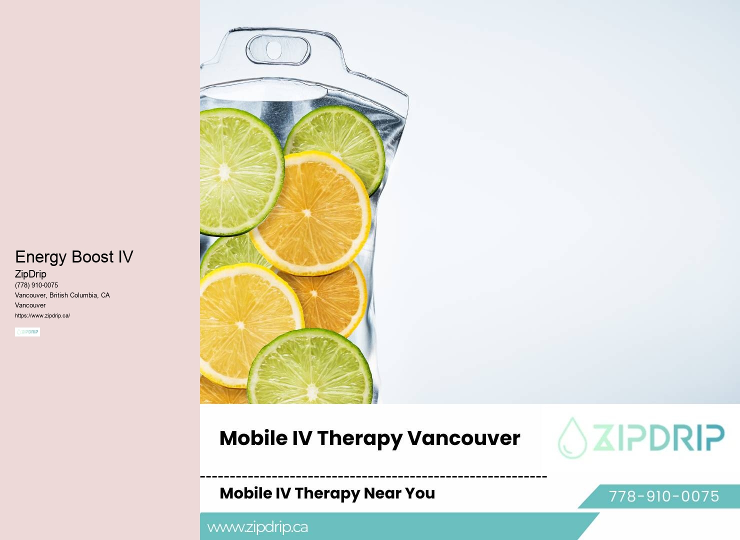 IV Nutrient Therapy Vancouver