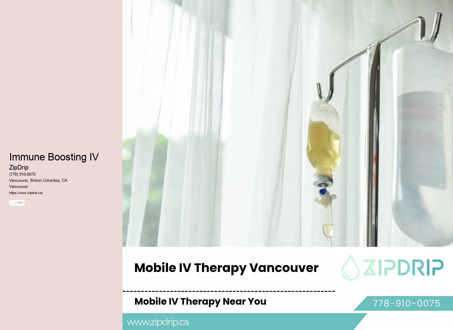 IV Therapy for Health and Performance Vancouver