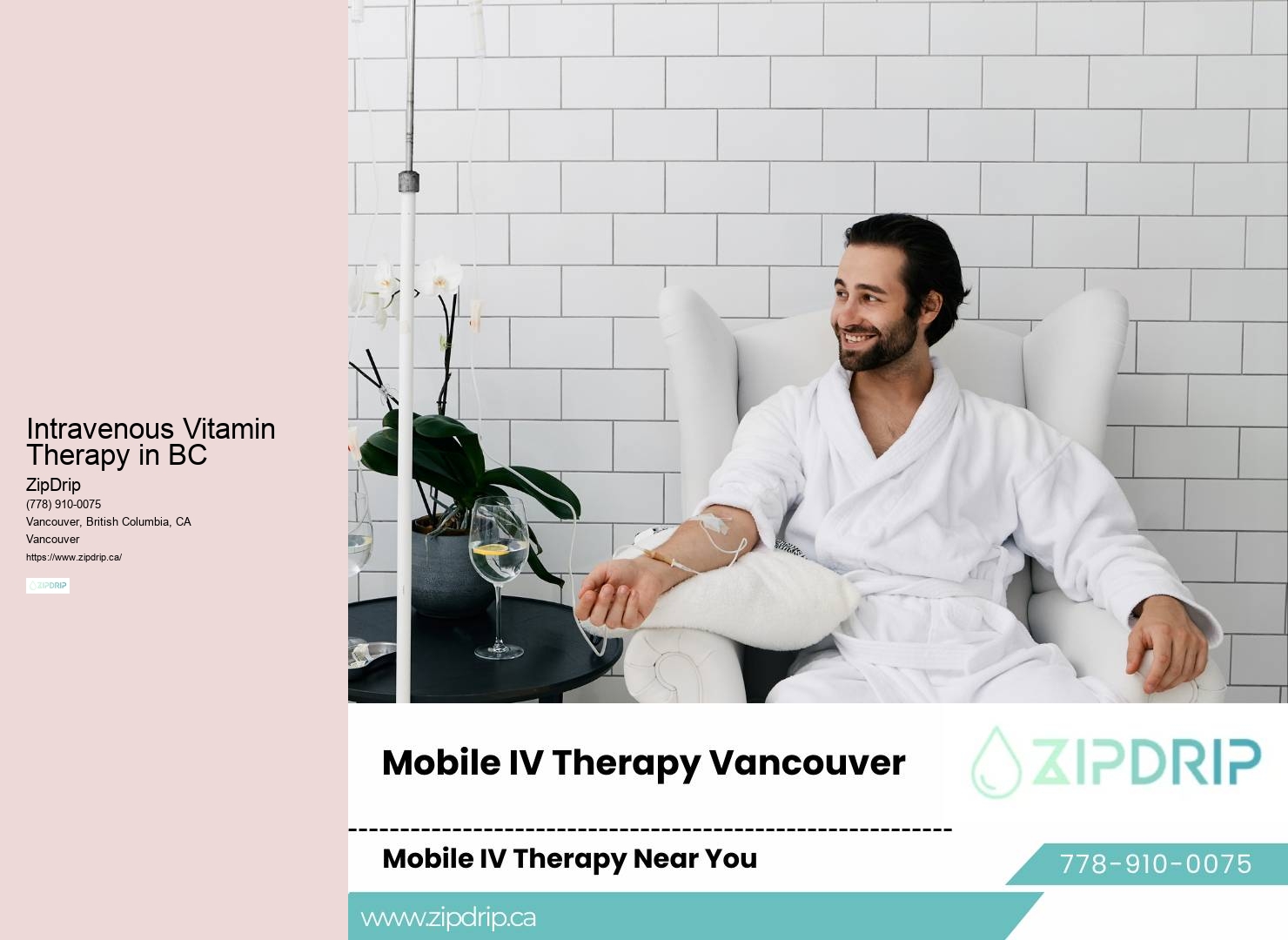 IV Therapy for Hangover Dehydration Vancouver