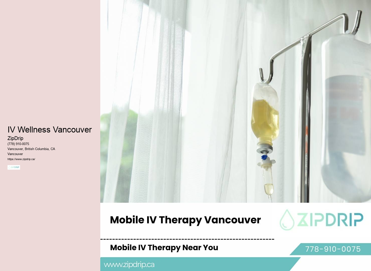 IV Nutrient Infusion Vancouver