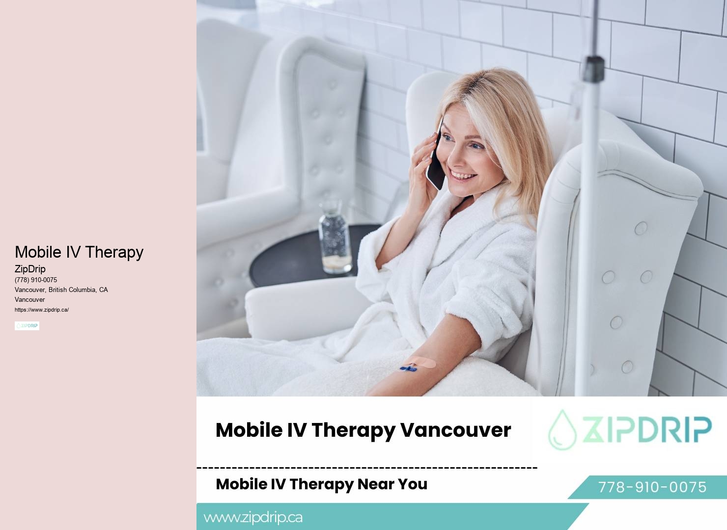 Mobile IV Therapy Cost in BC