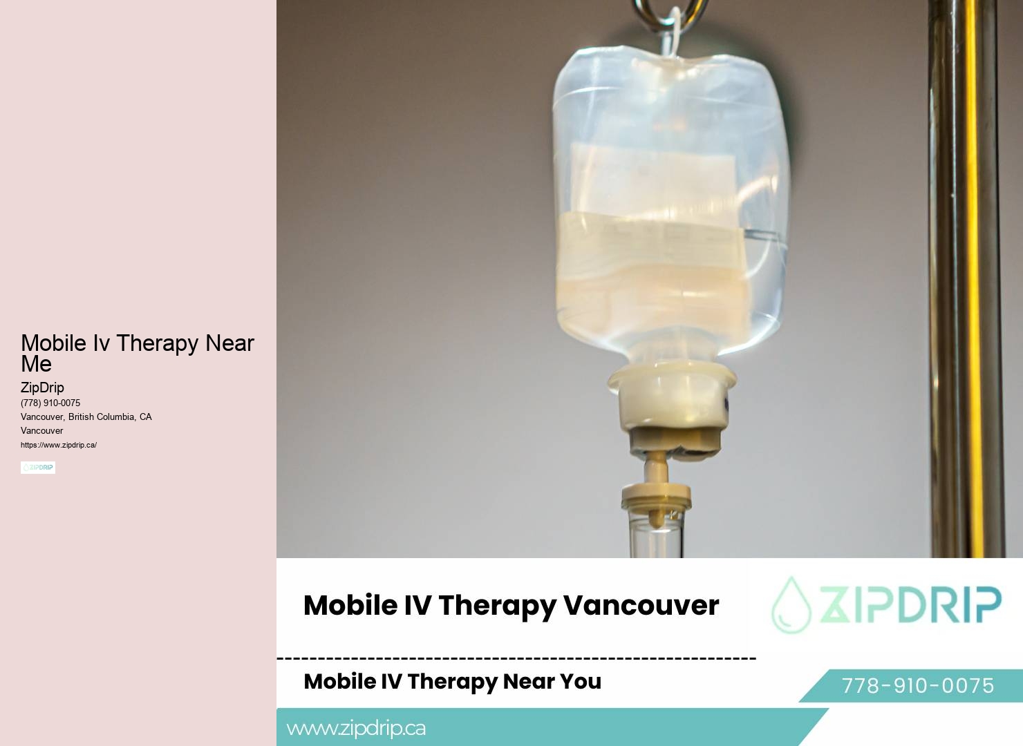 Mobile IV Wellness Vancouver
