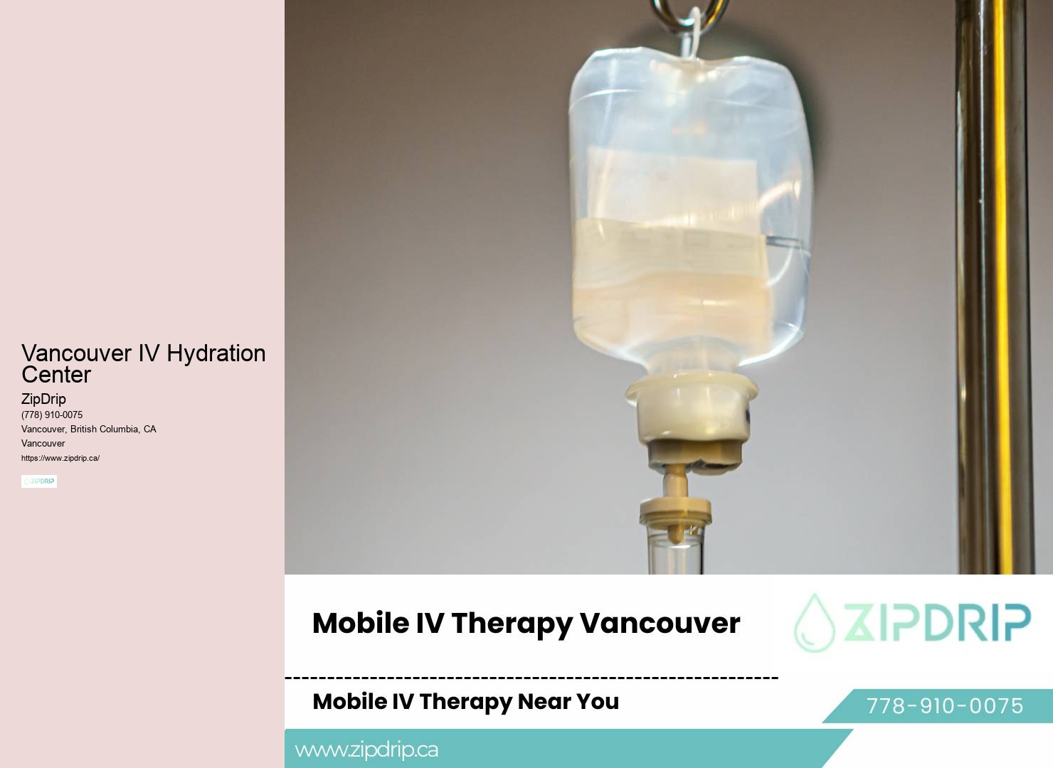 Mobile IV Treatment Vancouver BC