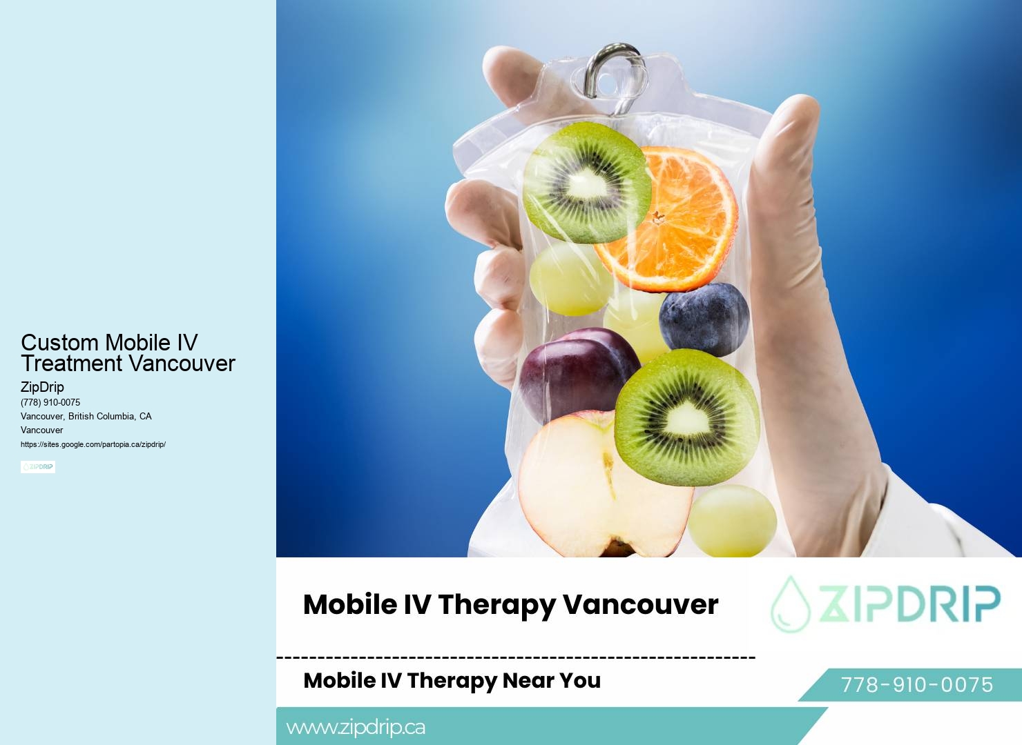 Concierge IV Therapy Custom Mobile IV Treatment Vancouver
