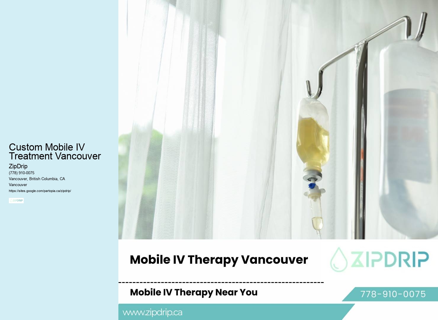 Mobile IV Therapy for Busy Lifestyles Custom Mobile IV Treatment Vancouver