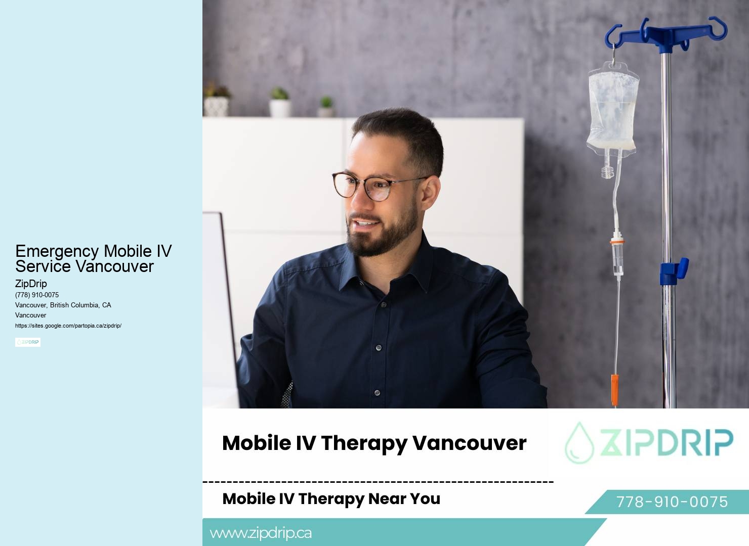 IV Drip Therapy for Wellness Emergency Mobile IV Service Vancouver