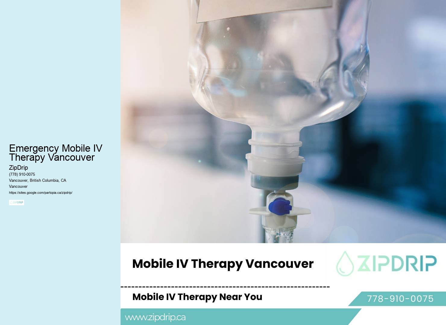 IV Therapy for Cold and Flu Emergency Mobile IV Therapy Vancouver